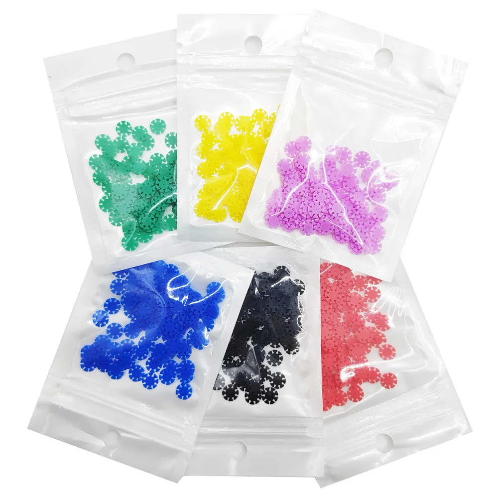 AG 100/50Pcs Root Canal Files Stopper Disinfection Marking Circle Dental Mark Ring Counting Rubber Stopper