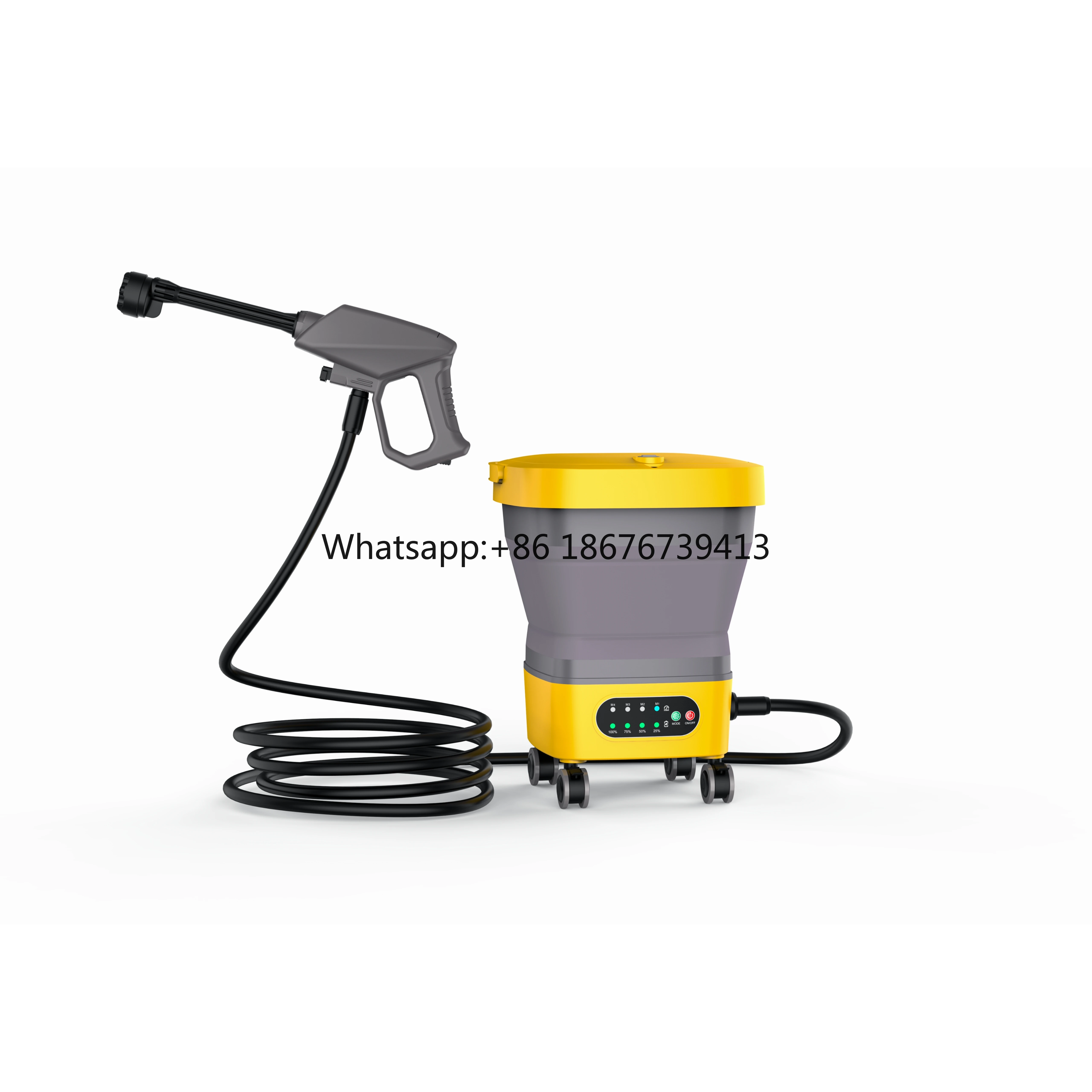 

Cordless Pressure Washer 260W 21V Industrial Grade with 15L Portable Water Tank, Battery Powered Mobile Outdoor Cleaner