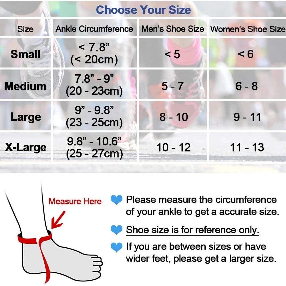 Ankle Brace Breathable Polyester Fiber for Sprains Sports Injuries Adjustable Compression Ankle Wrap Support For Fitness Running