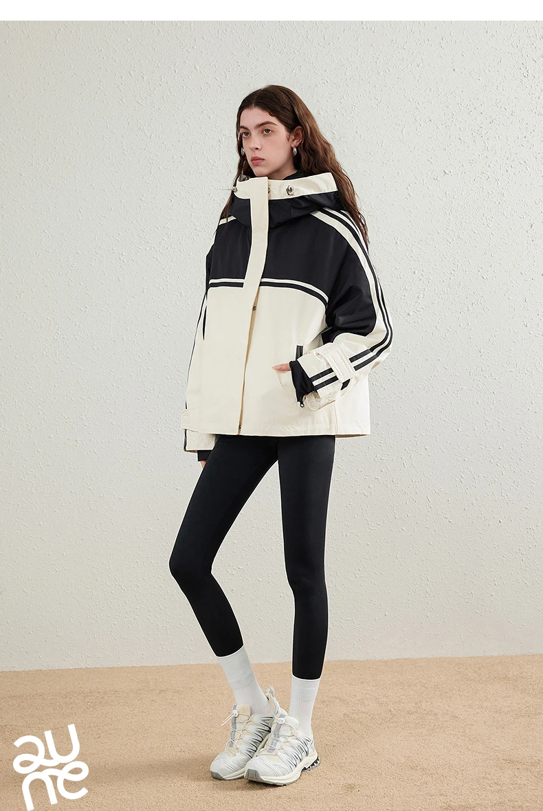 TOYOUTH Women's Short Down Jacket 2026 Winter New College Sporty Windproof Warm Liner Two Piece Set