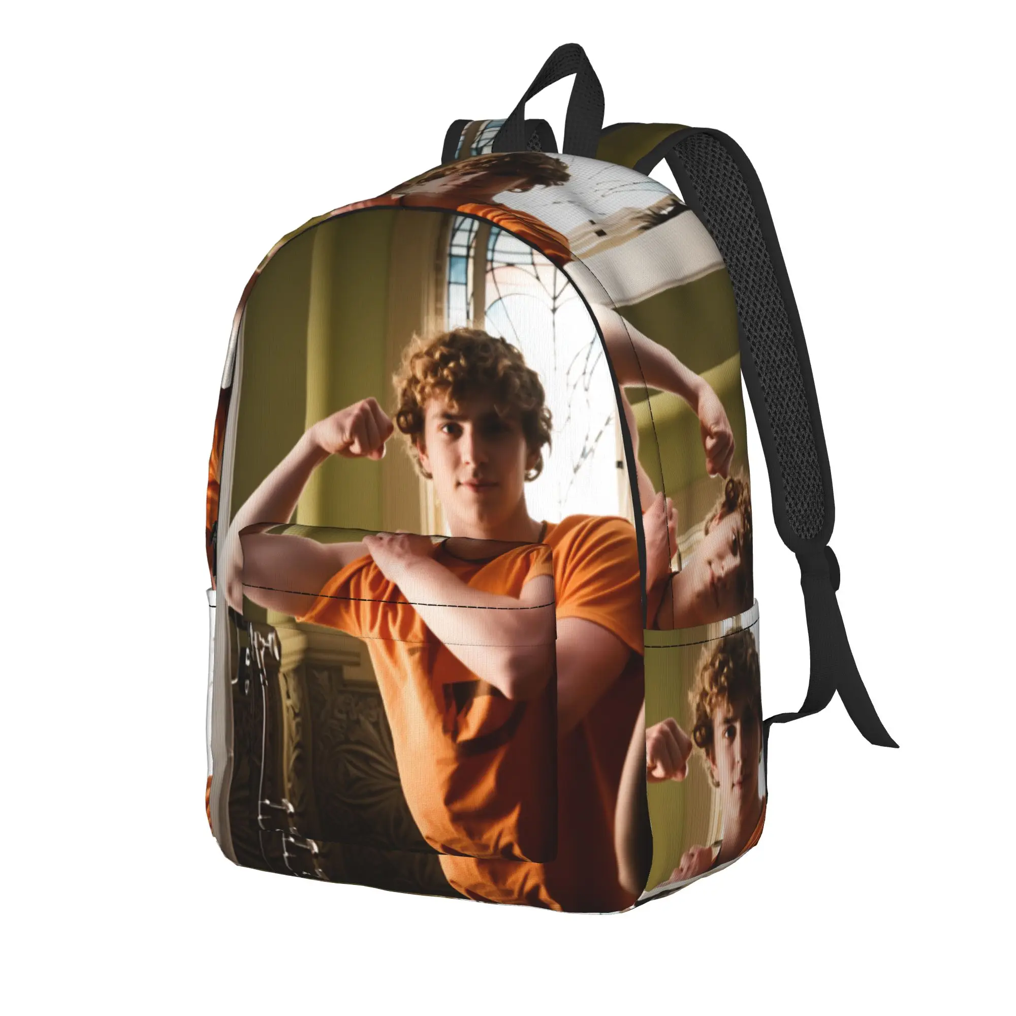 Walker Scobell (Smile) Mask USA Actor (5) Backpack Teen  Soft Backpacks Polyester Novelty School Bags Outdoor Designer Rucksack