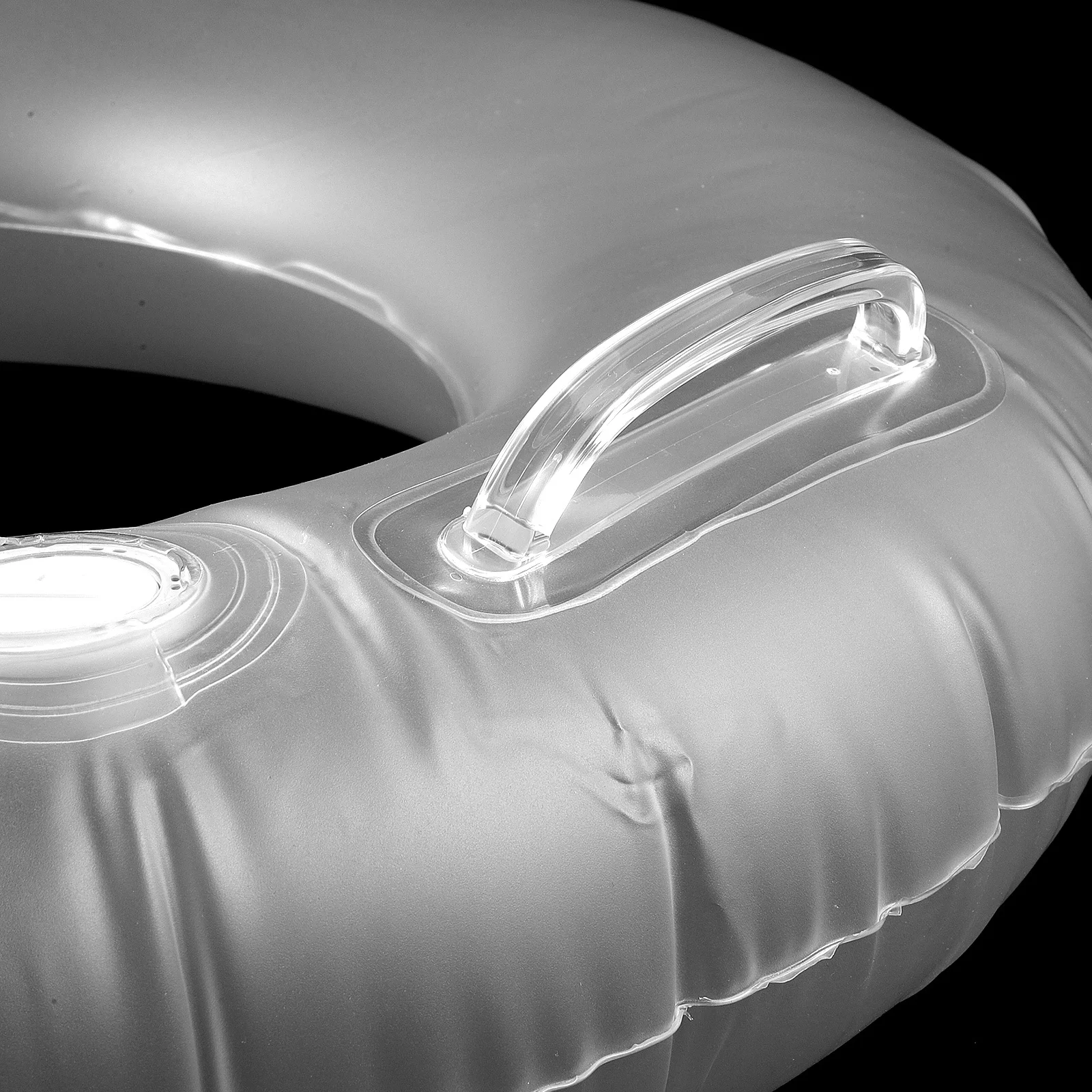 مضيئة عوامة للسباحة نفخ بولي كلوريد الفينيل العائمة بركة الدائري للبالغين الصيف حفلة الشاطئ مع مصباح ليد توهج المعونة تعويم خواتم