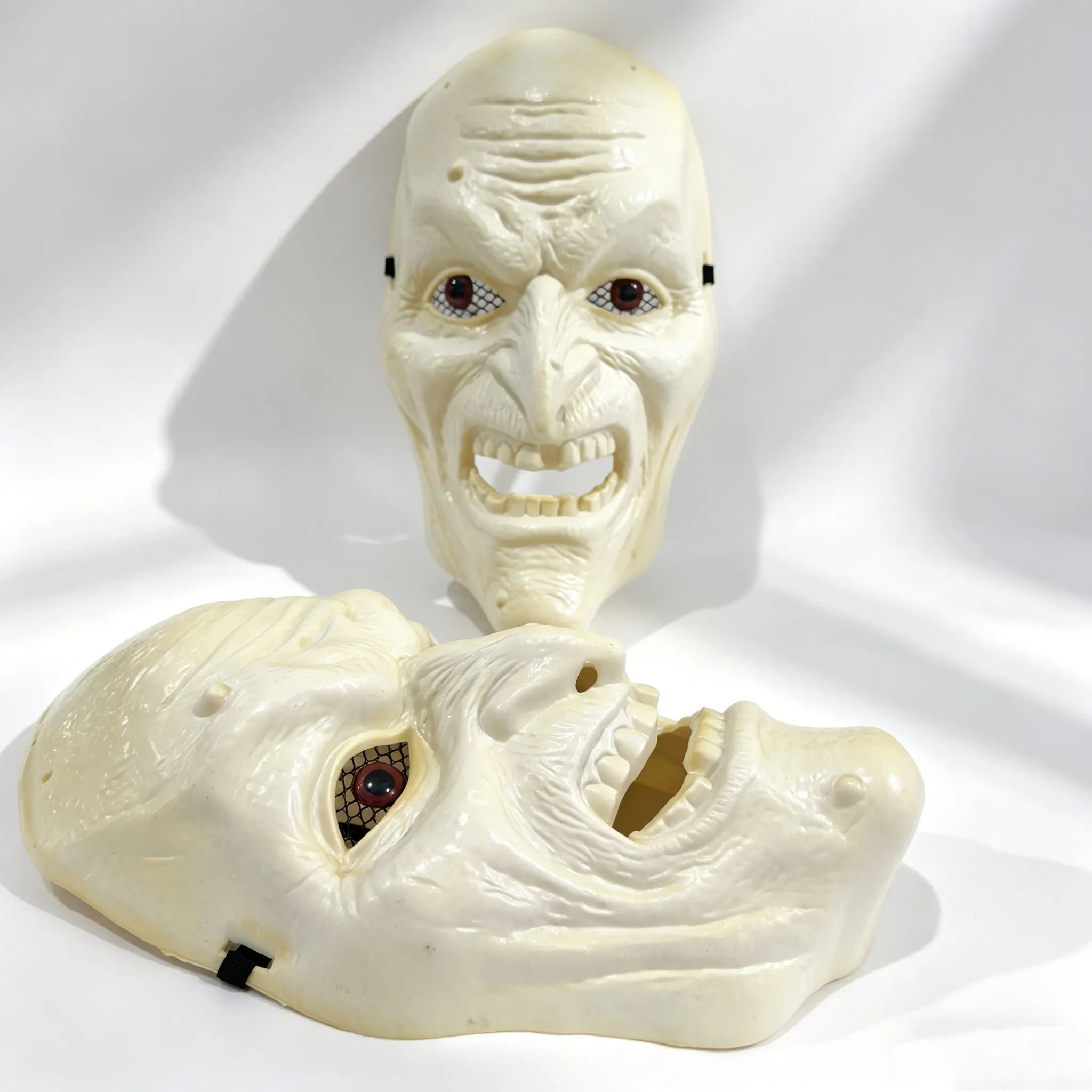 Halloween Gruselige Vollgesichts-Horrormaske Vintage Gealtertes Gesichtsdesign Bequem zu Tragen Maskerade Karneval Cosplay Party Dekoration – Detail 6