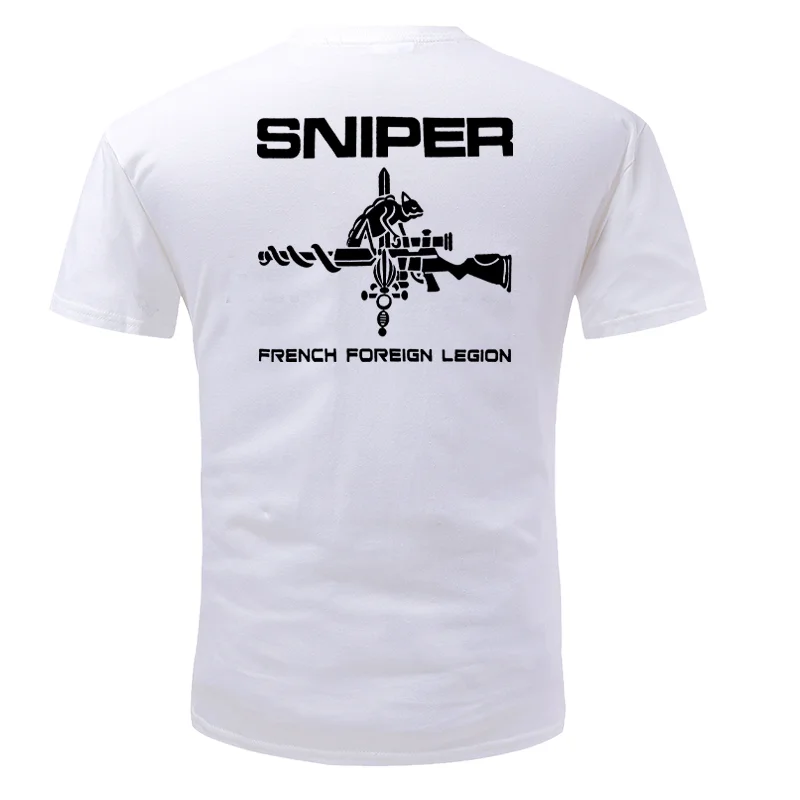 2026 Summer Jungle Bone Frog SNIPER Sniper Theme Summer Short-Sleeved T-Shirt Military Style Short-Sleeved T-Shirt