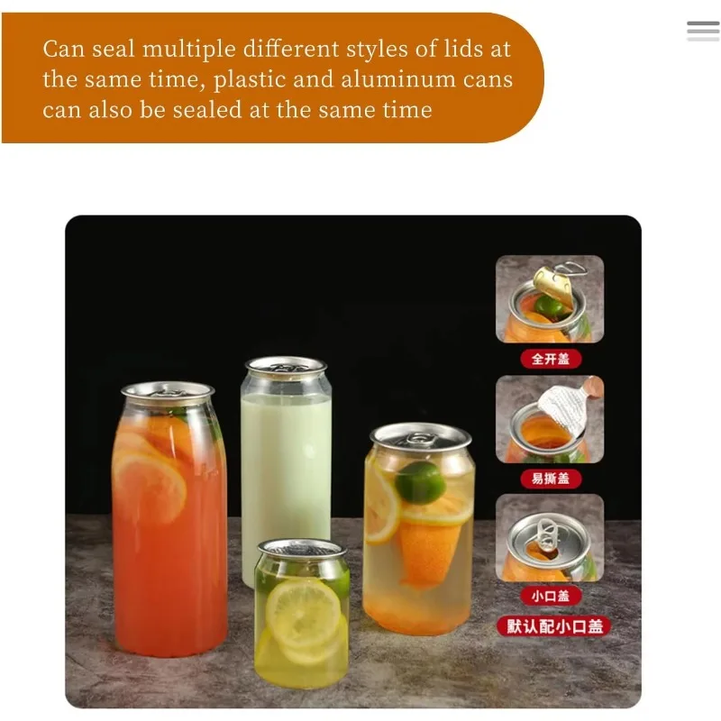 CE التلقائي المحمولة غير استدارة البلاستيك الألومنيوم PET يمكن السدادة زجاجة شاي فقاعات القصدير البوب يمكن آلة الختم