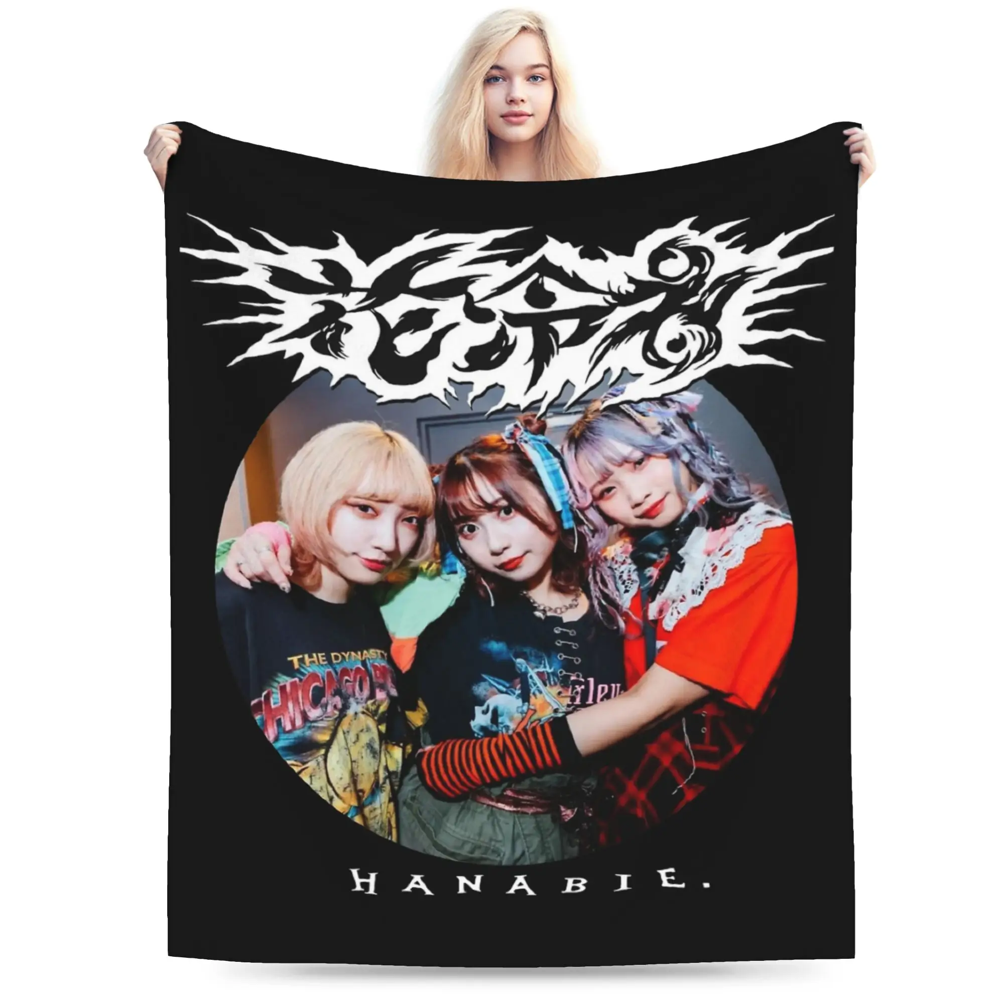 Hanabie Band  Print Blanket For Men Women Super Soft Cozy  Throw Blankets for Bed 50x60 Inches Multiple Sizes