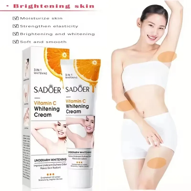 Brightening Body Vitamin C Care Underarm Cream Knee Buttocks Private Bleach Remove Melanin Pigmentation Improve Nourish Skin