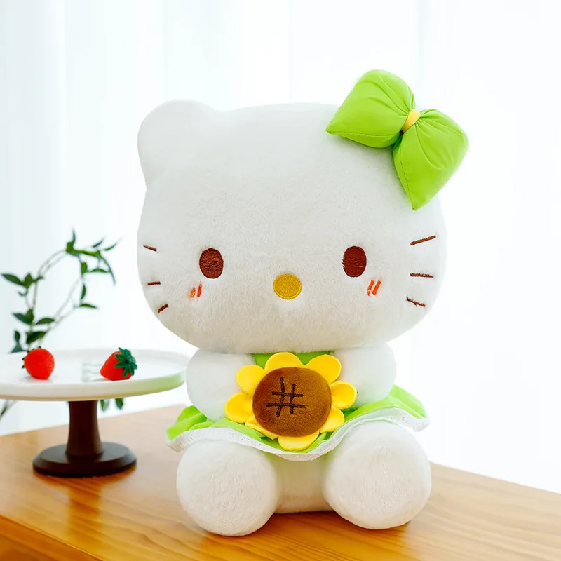 Nuevo girasol suave y bonito Hellokitty 30cm-60cm muñeco de peluche decoración muñeca creativa regalo de cumpleaños regalo de Navidad