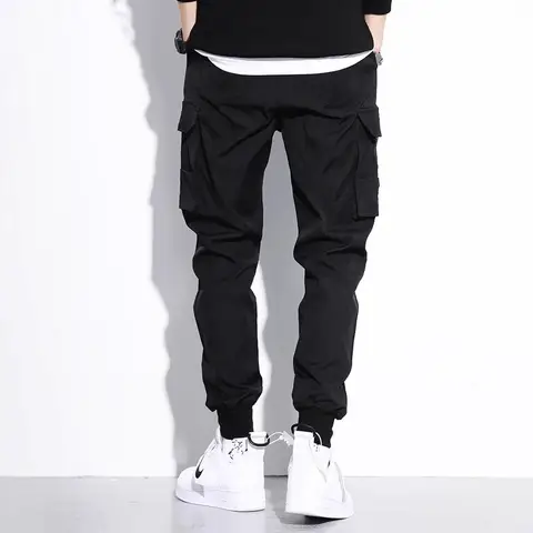 Homens carga calças táticas trabalho combate multi-bolsos calças de treinamento casual macacão roupas corredores caminhadas masculino carga pant