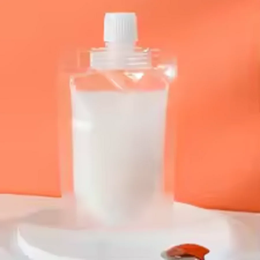 10PCS Travel Drink Spout Pouches Transparent Plastic Bags Sealed Juice Storage Bag Beverage Summer Ice Cold Drink Pouch Portable