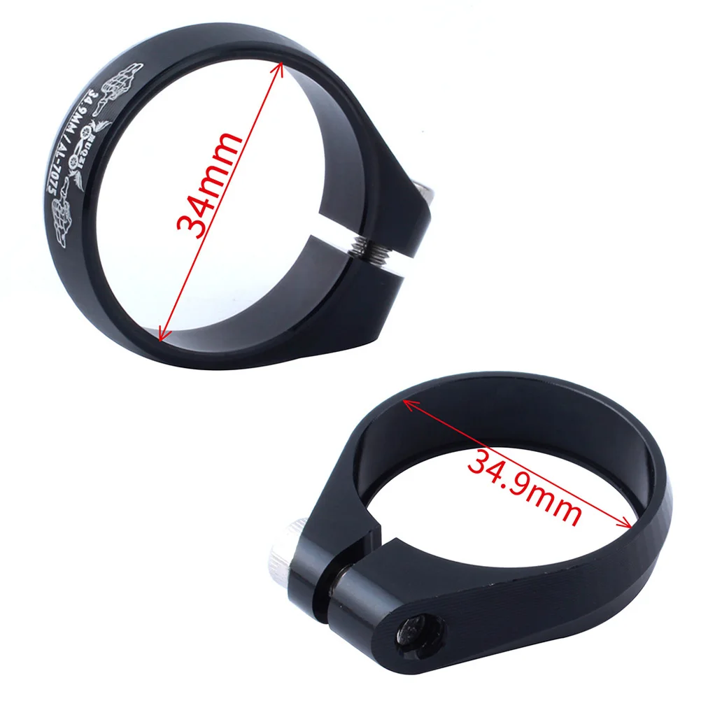 

34.9Mm Seat Clamp Aluminum Alloy Cnc Machined For 30.4-31.6Mm Seatpost Mountain Bike Road Bike Commuter Bicycle Strong