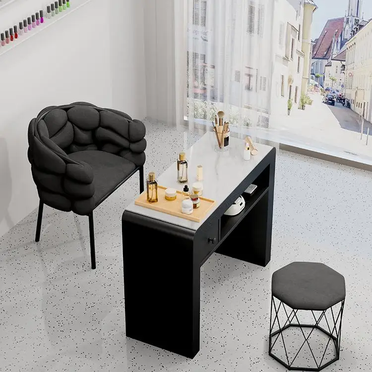 

Cream Wind Manicure Table And Chair Set Special Multi-functional Single And Double Light Luxury Manicure Table