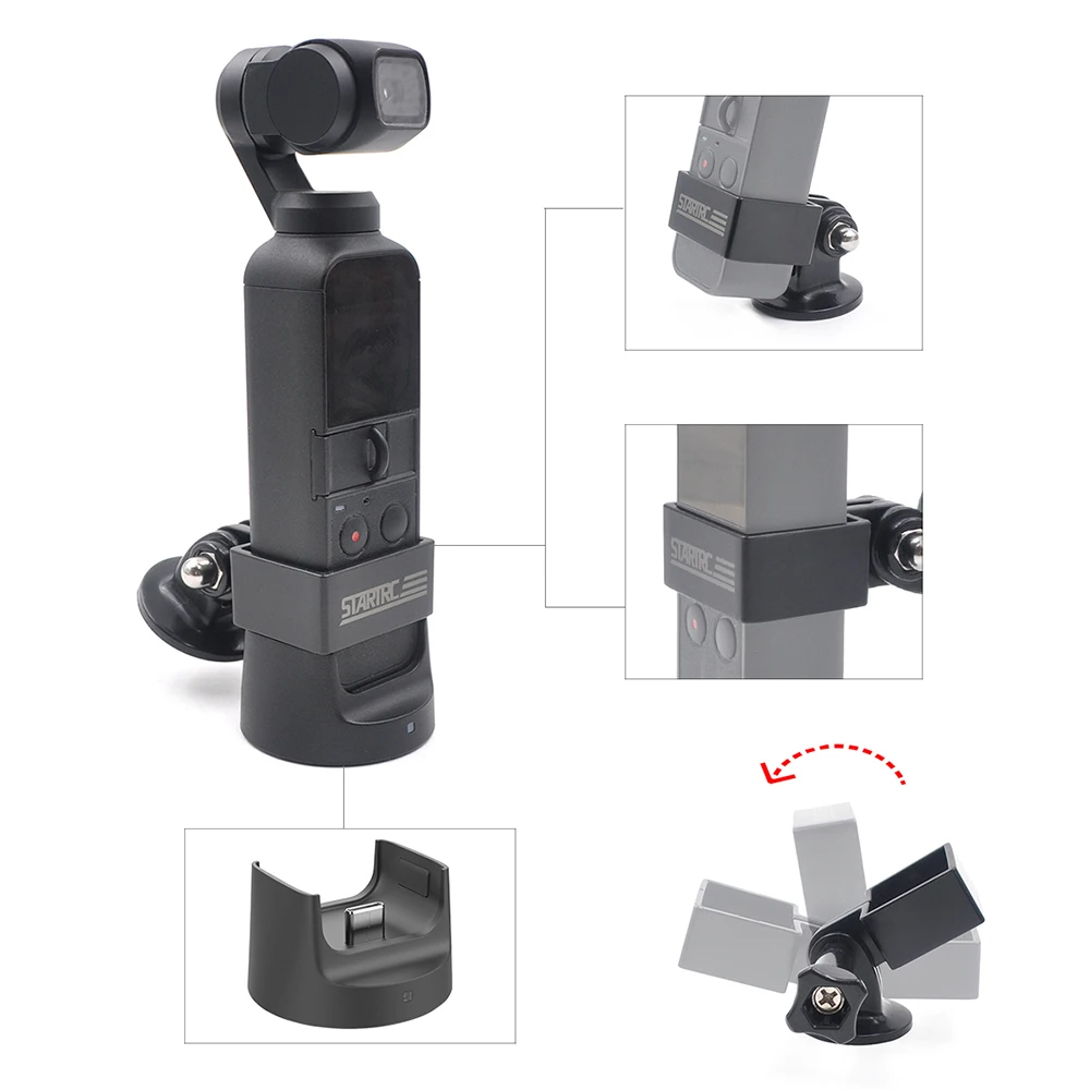 STARTRC pemegang kamera, Kit adaptor untuk DJI OSMO saku aksesoris kamera aksi