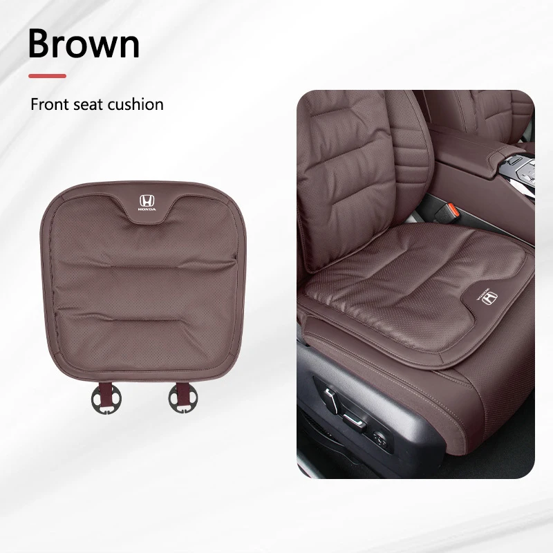 Car Breathable Seat Cushion Velvet Pads Rear Seat Cover Stickers For Honda Mugen Power Civic Accords CRV Hrv Jazz CBR VTEC VFR image 3