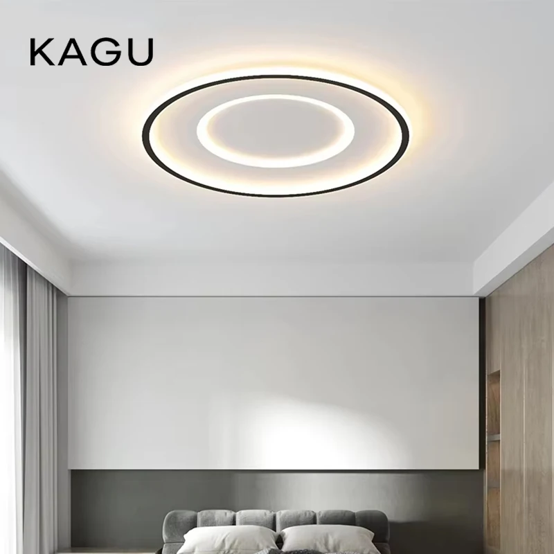 

Modern LED Ceiling Lamp For Bedroom Living Dining Room Study Kitchen Ceiling Chandelier Black and White lustre Lndoor Decoration