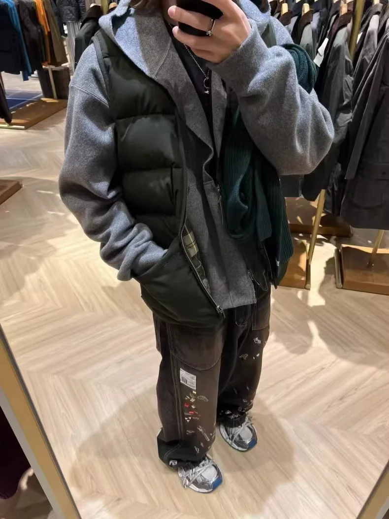 Loose Down Vest, Reversible