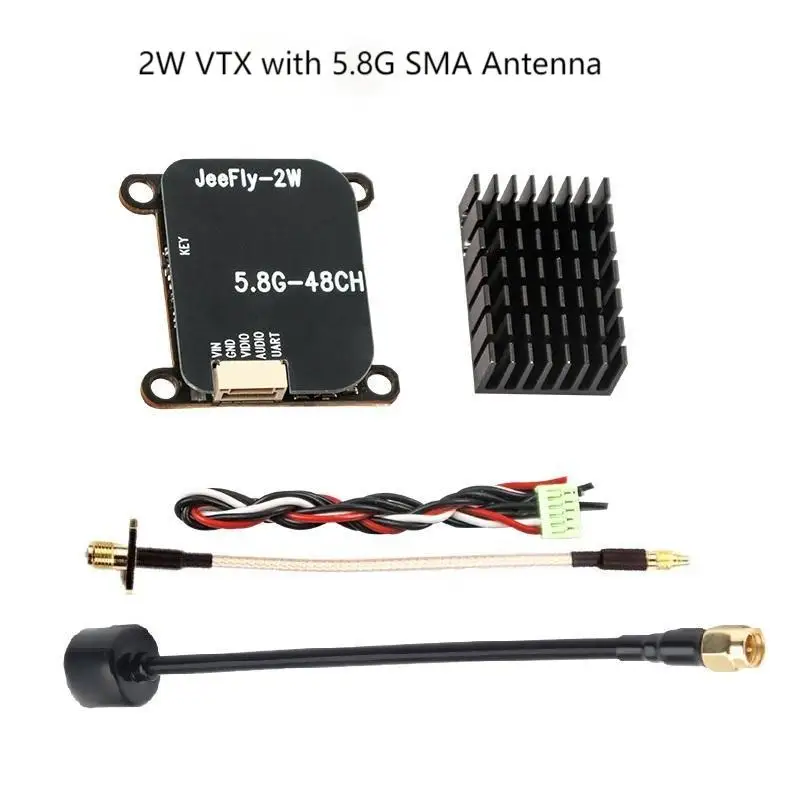 

FLYROUN NICE 5.8G 2W 48CH VTX Image Video Transmission DC 10~30V Support TBS Protocol OSD parameter tuning For FPV Drones DIY
