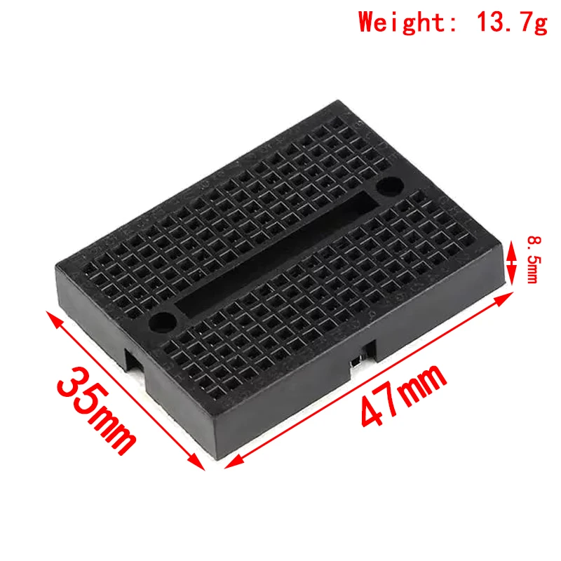 SYB-170 Mini Solderless Prototype Breadboard 170 Tie-points 35*47*8.5mm for arduino Diy Kit