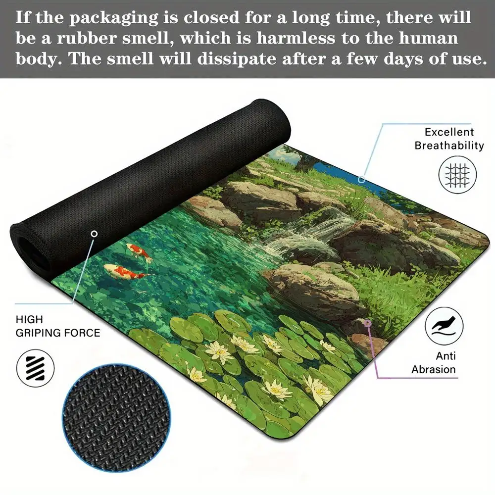 الصيف المناظر الطبيعية التوضيح ماوس الوسادة المطاط المضادة للانزلاق حصيرة مكتبية ملحقات الكمبيوتر الألعاب حصيرة لوحة المفاتيح ماوس البساط ماوس الوسادة