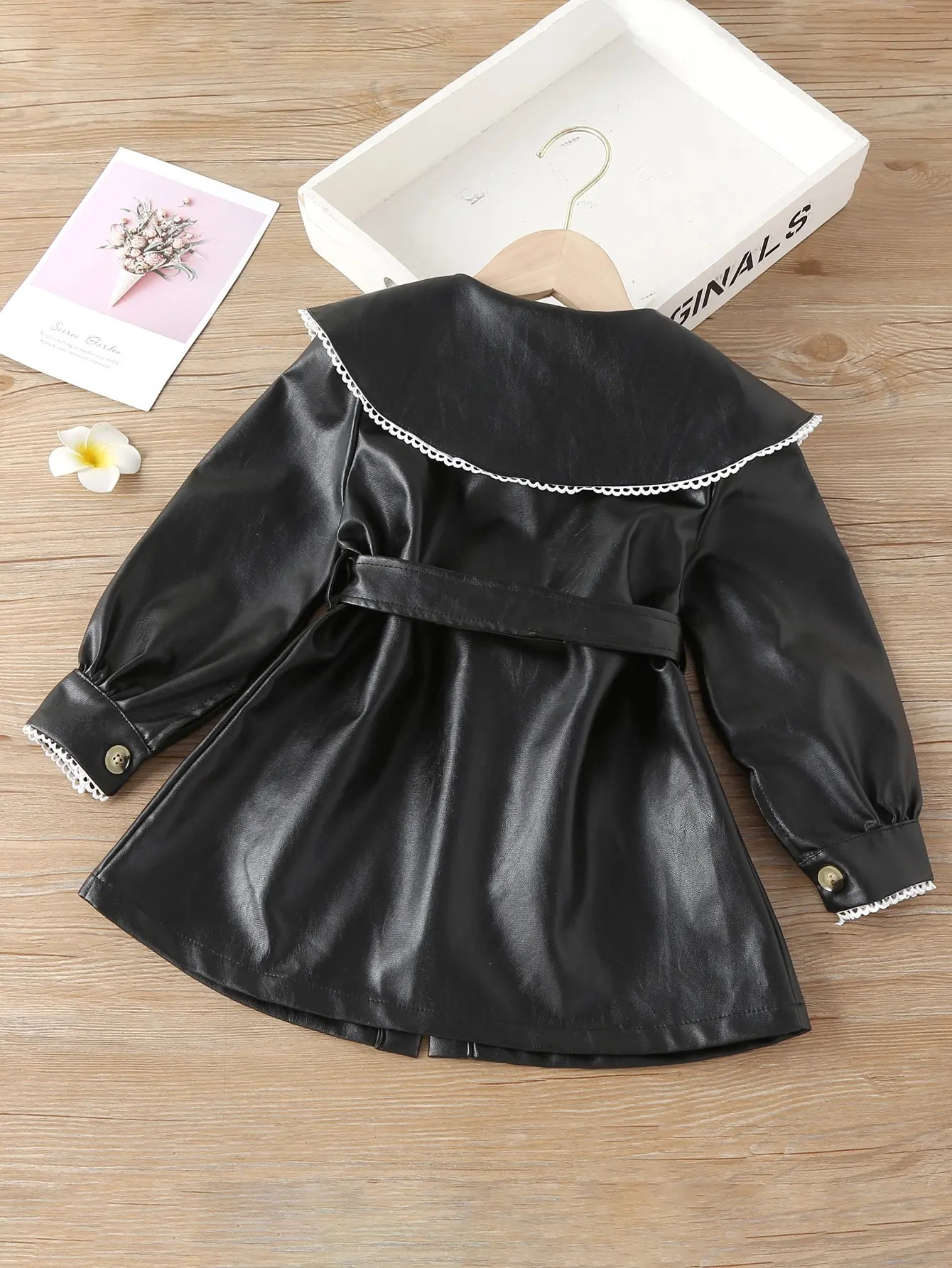 Children\'s Spring & Autumn Outerwear Coat Leather Jackets OOTD For Kids