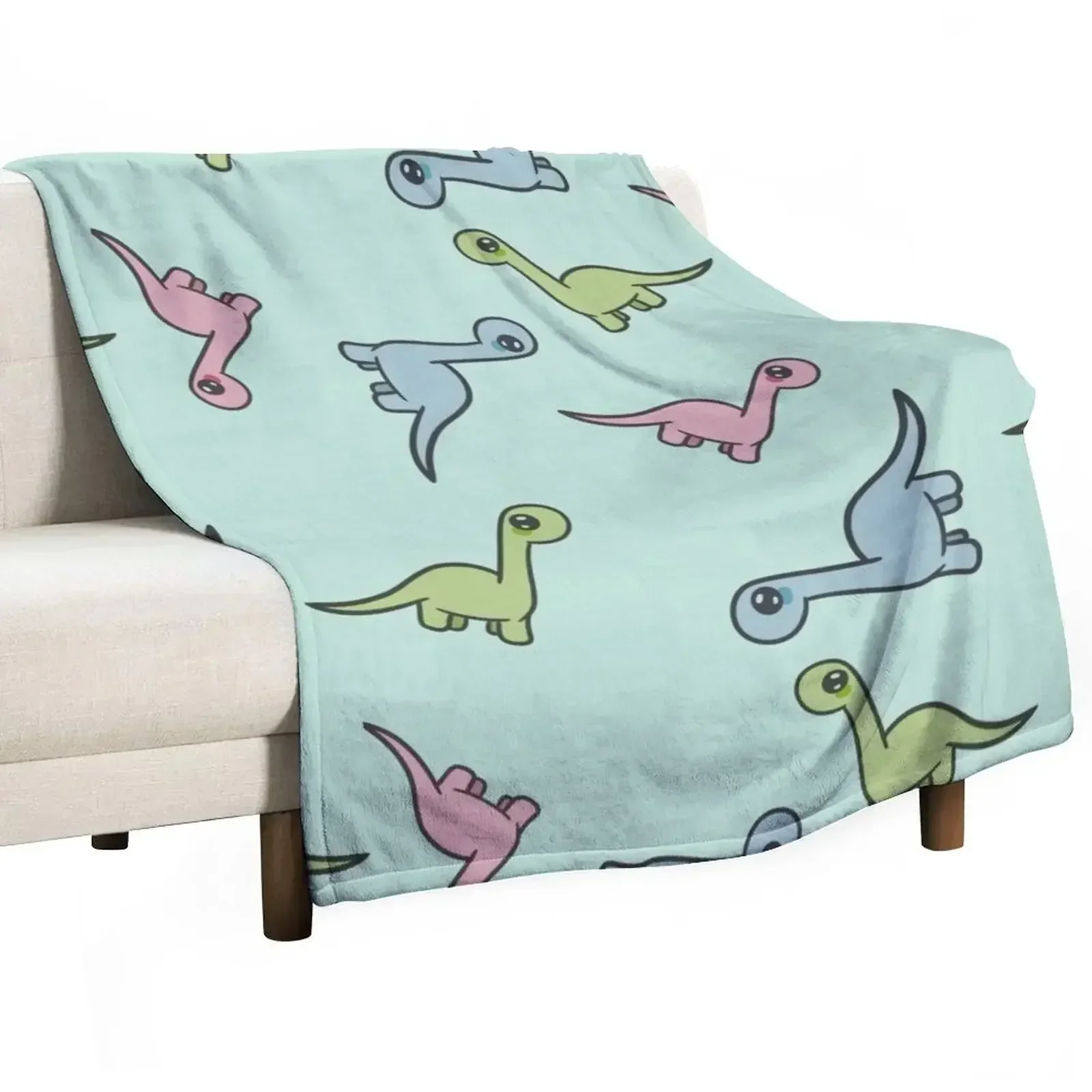 

Dino pattern Throw Blanket anime Extra Large Throw for sofa Blankets