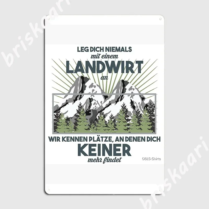 Farmer Poster Metal Plaque Cinema Garage personalized Cinema Wall Decor Tin sign Poster