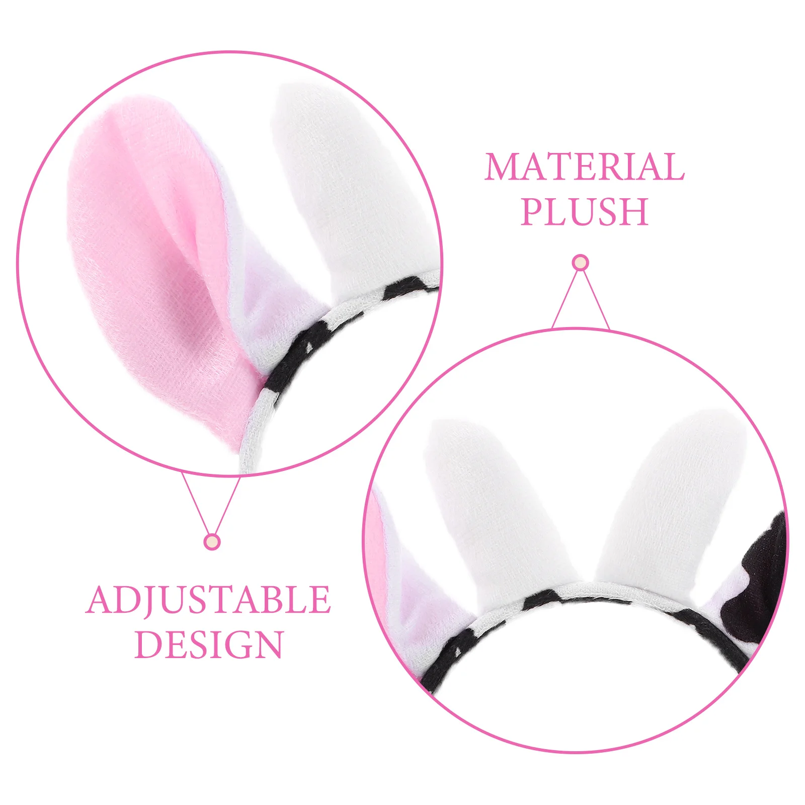 Adorável orelha de vaca bandana halloween animal cosplay traje dos desenhos animados vaca orelha hairband crianças bandana festa vestir-se acessório de cabelo