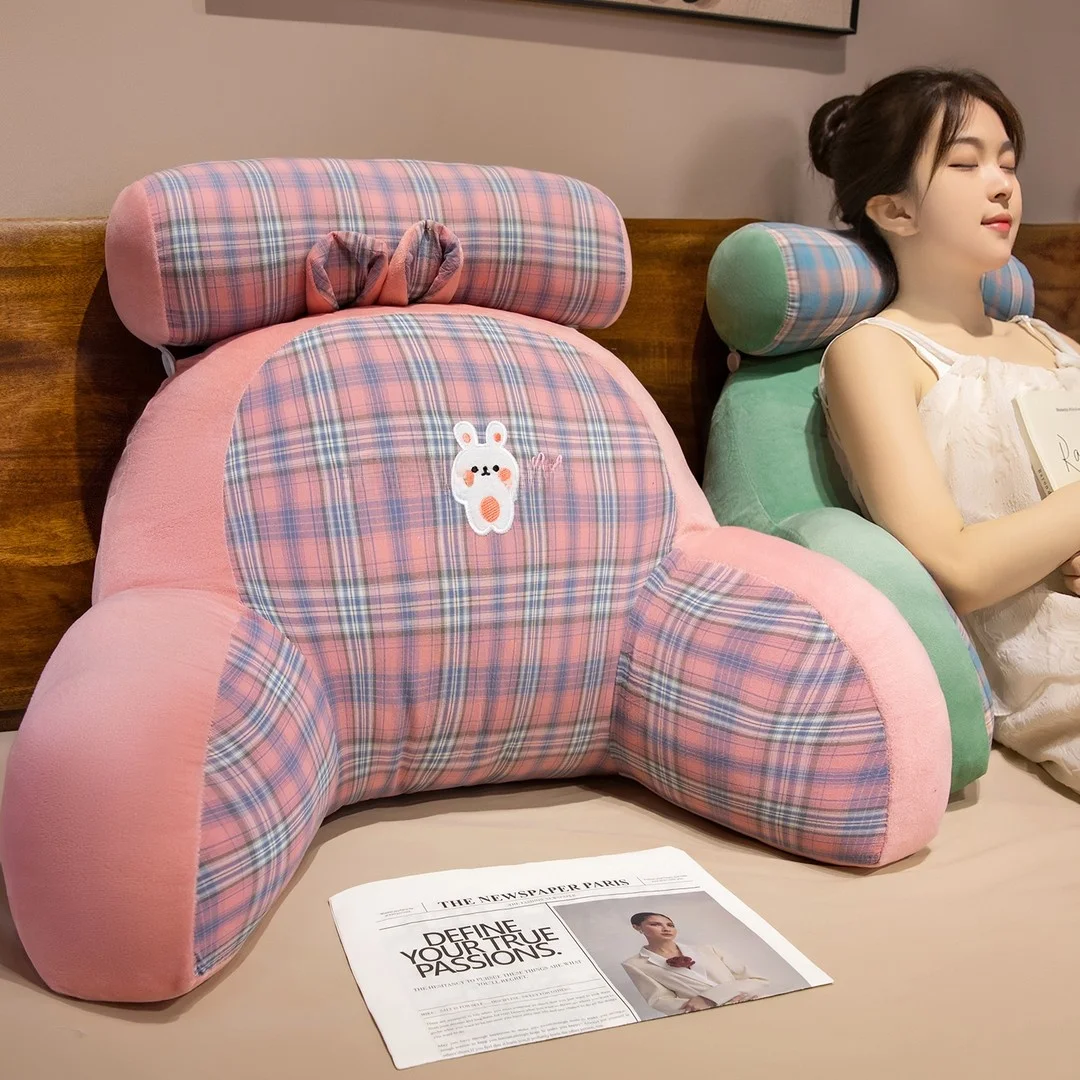 

Съемная мягкая подушка для чтения в постели, поддержка поясницы, для студенческого общежития, чехол для подушки, подушка для изголовья кровати, большой размер