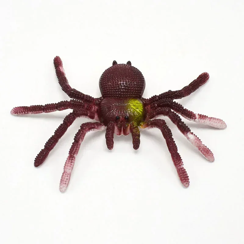 

Gags Practical Jokes Color Soft Rubber Spider TPR Big Insect Model Halloween Prank Toys Mini Toys