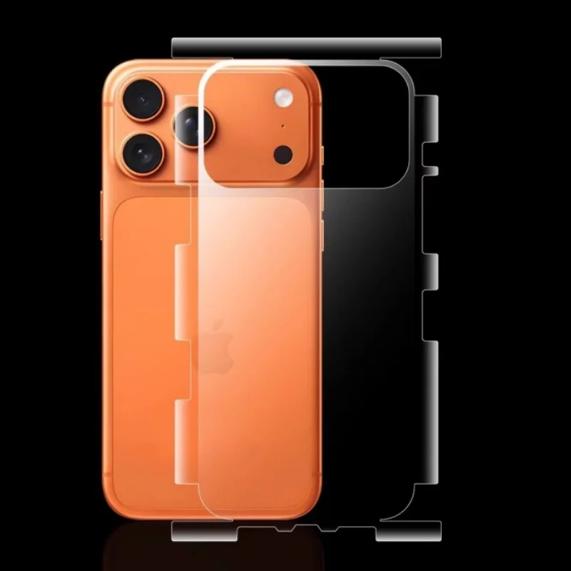 1-5pcs Back Screen Protector for IPhone 17 Pro Max Air 16 15 Pro HD Clear Matte Full Cover Background Side Frame Hydrogel Film