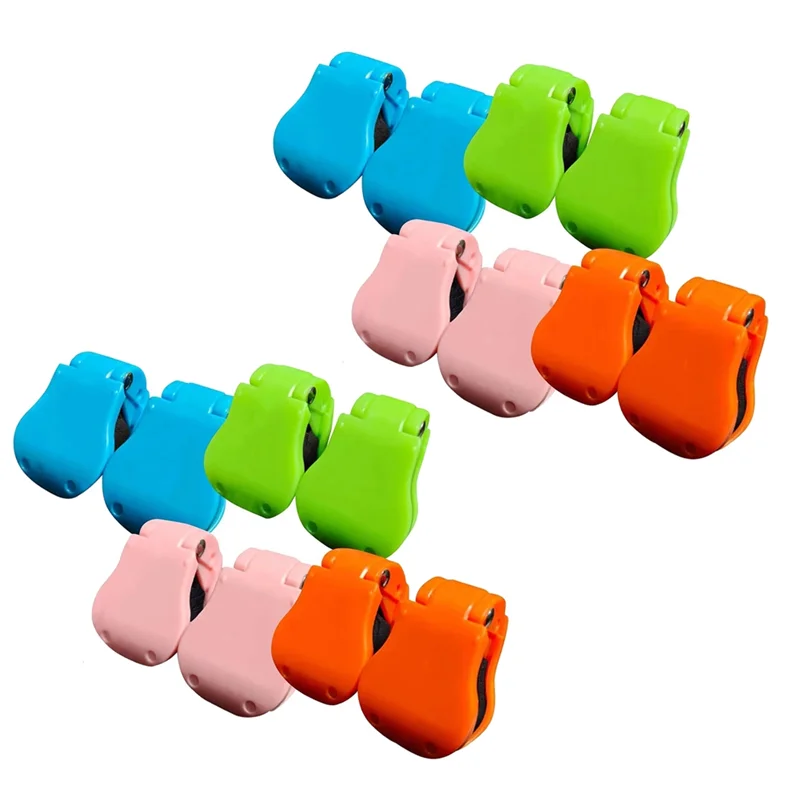 A51Q-8Pcs Fishing Rod Clip Portable Auto Fixed Fish Rod Poles Holder Strap Fits For Shore/Telescopic Rods & Fixed Ball