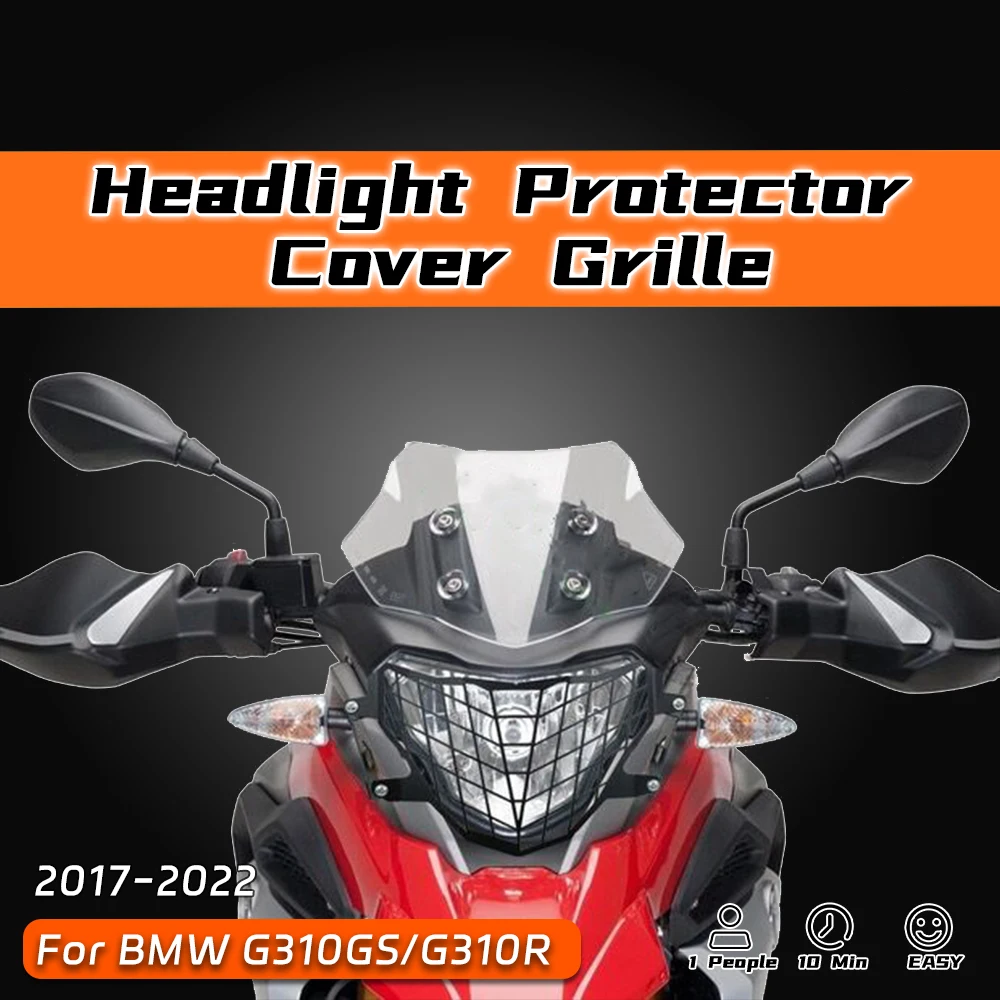 

For BMW G310 R G310 GS G310GS G310R G 310 GS/R 2017-2022 2018 2019 2020 Headlight Guard Grille Lamp Cover Head light Protector