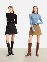 Amii Shorts Skirts Women's High Waist Versatile 2026 Spring New A-Line Skirt Shorts Office Loose Solid Women's Clothing 12343035 - Image 5