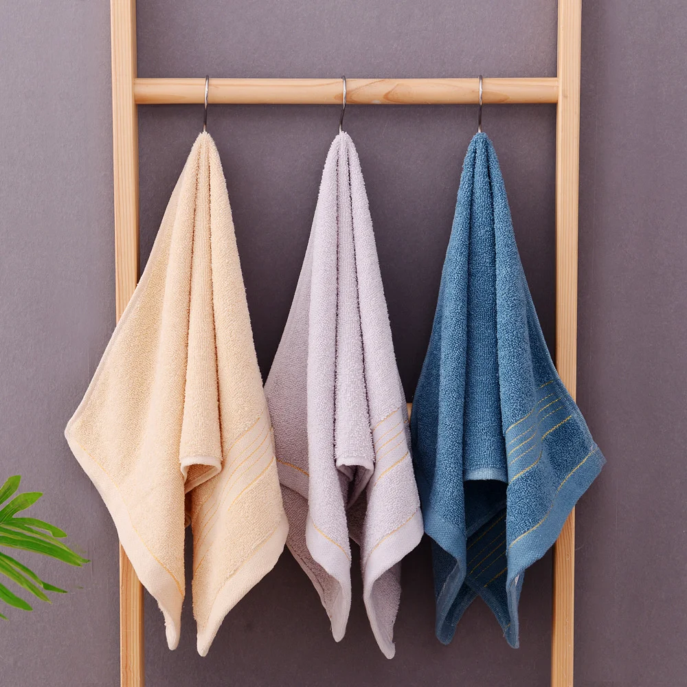 Textipion Thickened Cotton Towel Silk Soft Affinity Face Towel Absorption Hand Head Towels For Bathroom Sauna