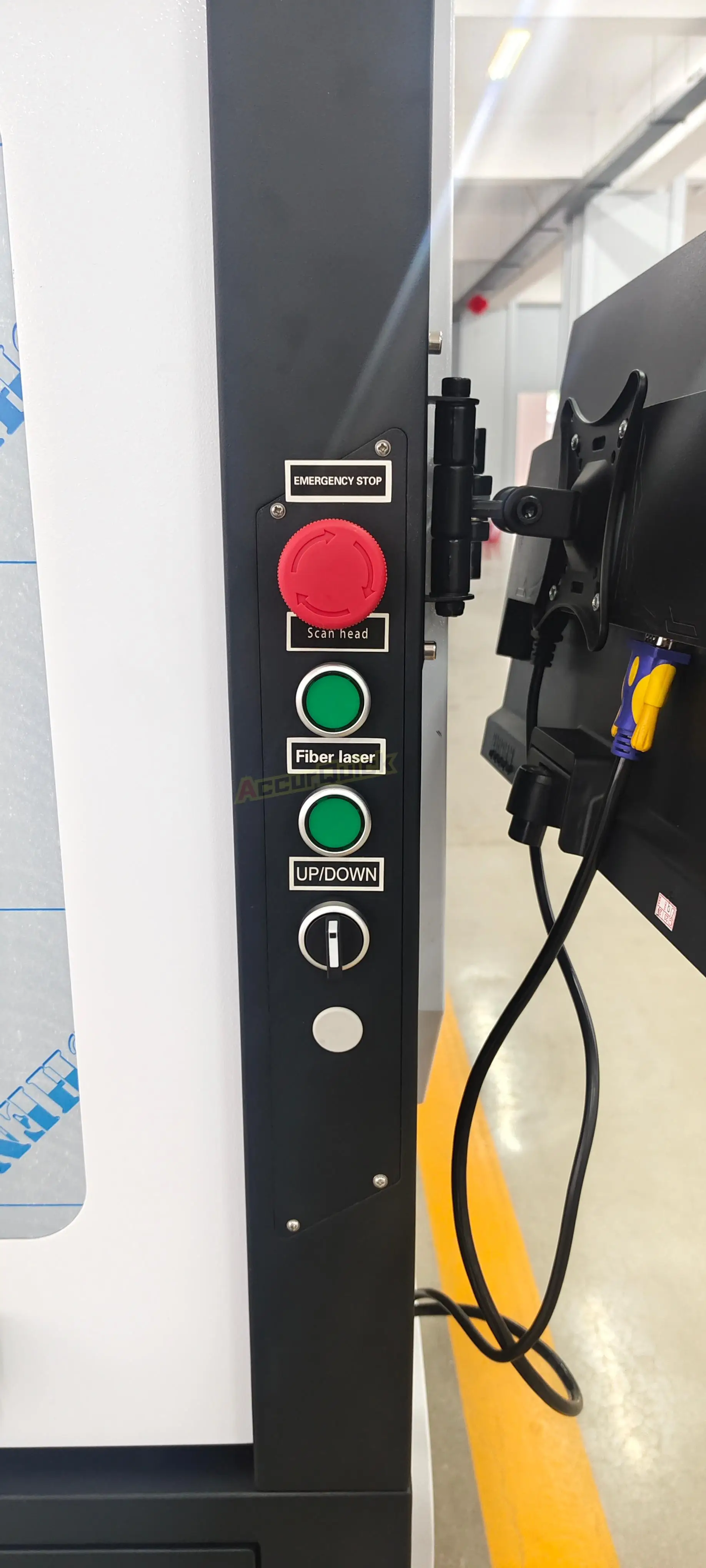 100000 Hours Working Life 100W Fiber Laser Printer Electronic Components Laser Marking Machine