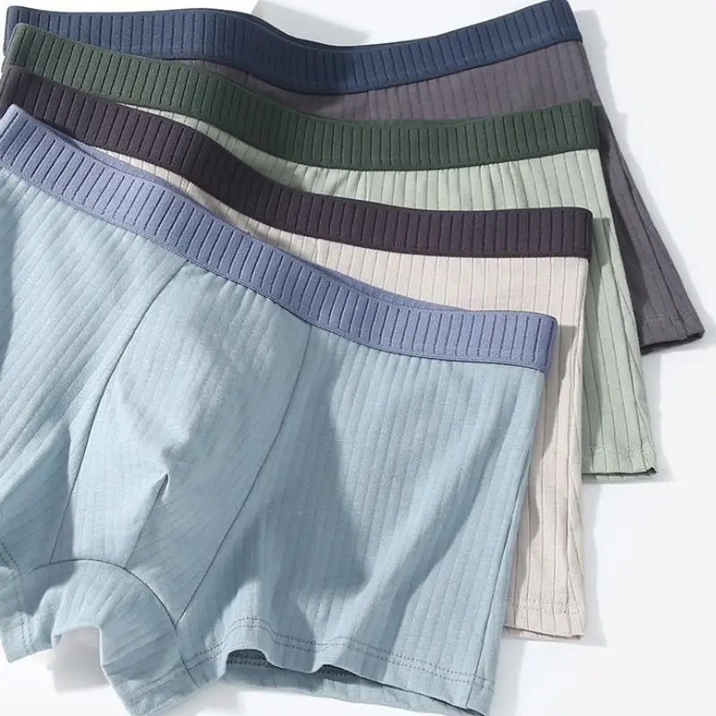 

Мужские хлопковые боксеры-трусы: сексуальные, мягкие, дышащие, комфортные, антибактериальные, для фитнеса и бега, мужское нижнее белье