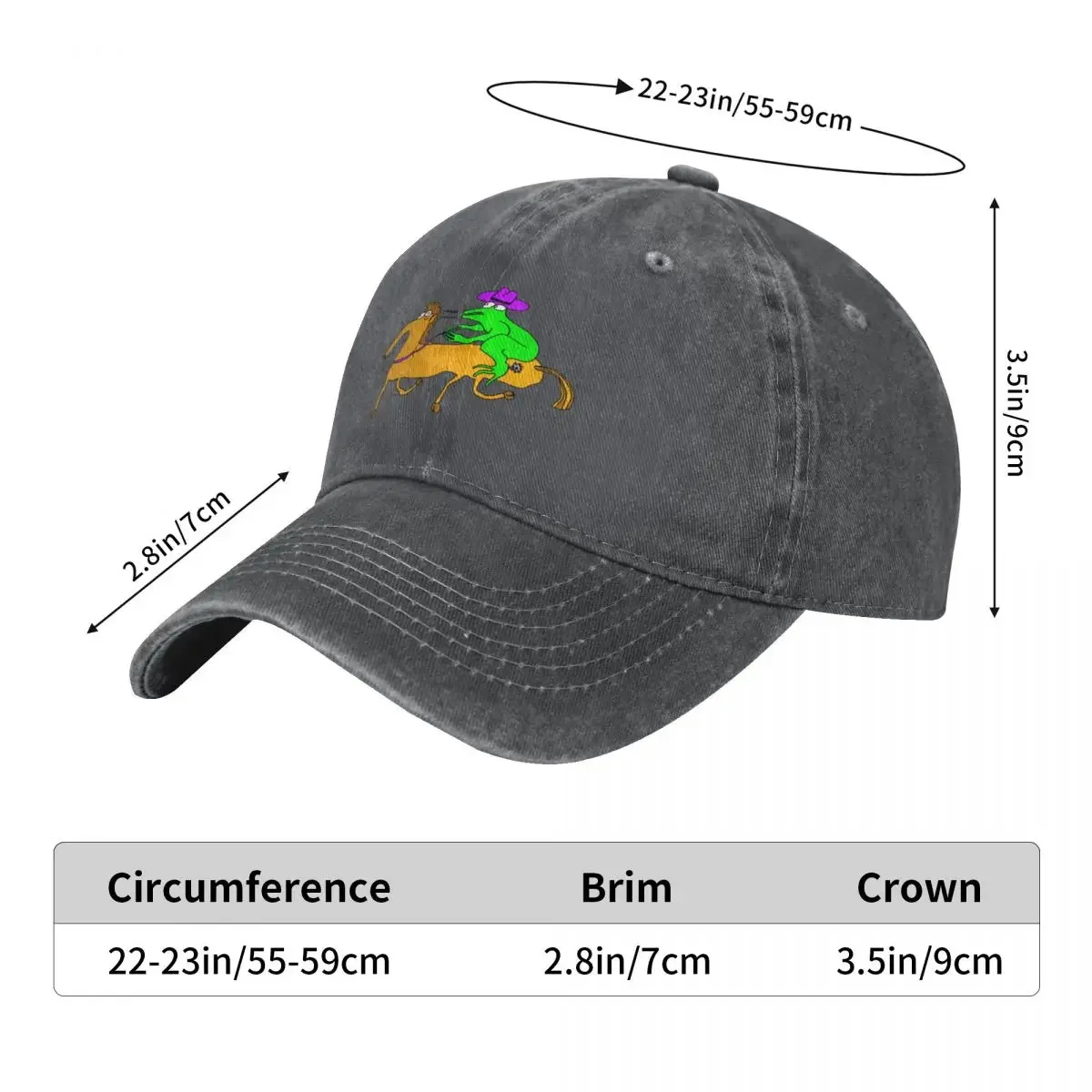 Frog Cowboy Baseball Cap luxury caps Winter hat Visor Hat men Golf Men Women's