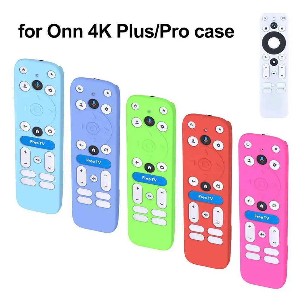 Funda de Silicona para Control Remoto de Dispositivo de Streaming Onn 4K Plus/Pro, Carcasa Protectora Antideslizante y Resistente a Golpes