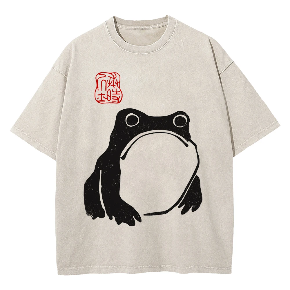 

Harajuku Fashion Oversized Blouse, Soft Washed 230GSM Cotton Y2K T-shirt for Women, 2026 Trend O-Neck Short Sleeve Loose Tee Top