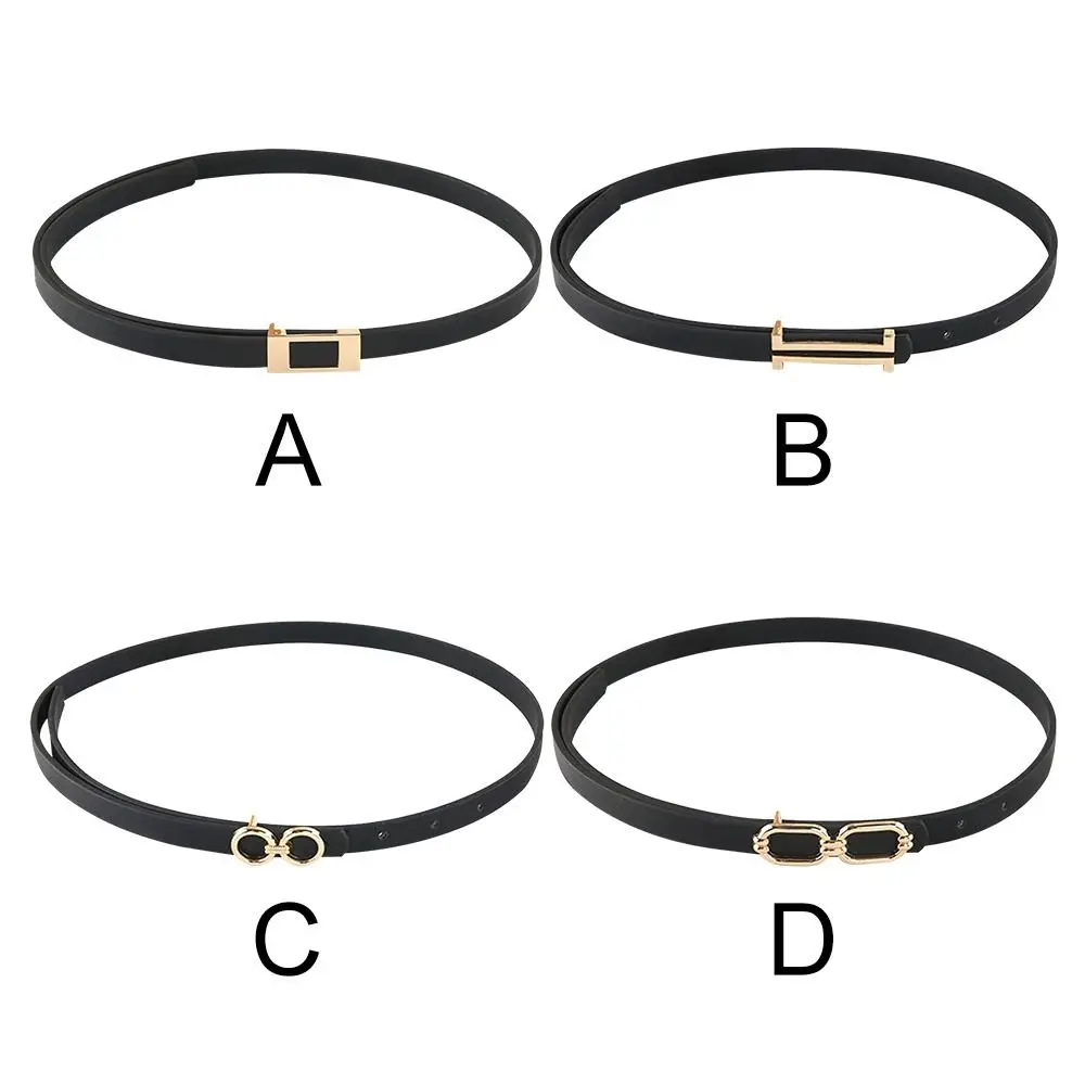 Роскошный дизайн, повседневный Готический кожаный тонкий ремень с металлической пряжкой, пояс, поясной ремень, ремни для брюк и платьев