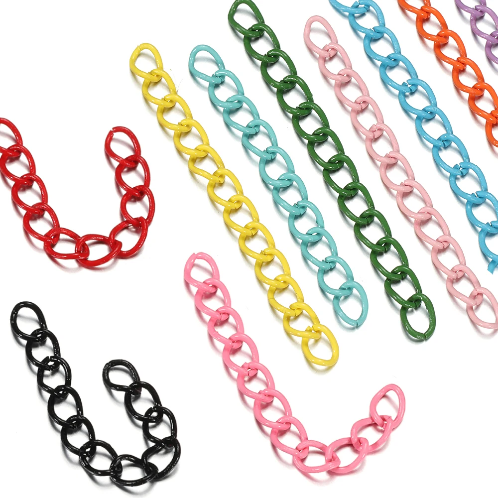 30 pçs/lote 4.5cm extensão multicolorido cauda corrente colar em massa pulseira extensor de cadeias estendidas para diy jóias fazendo suprimentos