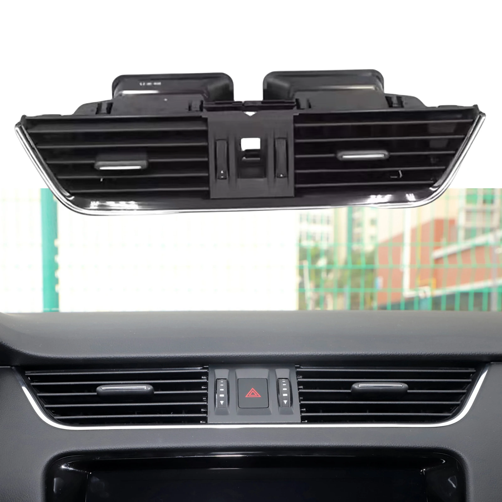 

Car Inner A/C Air Vent Outlet Conditioning Dash Board Panel Fresh Grille For Skoda Octavia 3 MK3 A7 2015-2021