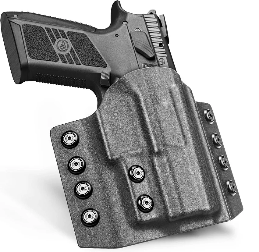 

Gunflower OWB Kydex Holster,Right Hand,Fit for G19/23/25/32 G17,Sig P320/MP9/CZ P07/CZ P09/CZP10C Compcat Pouch Case Accessories