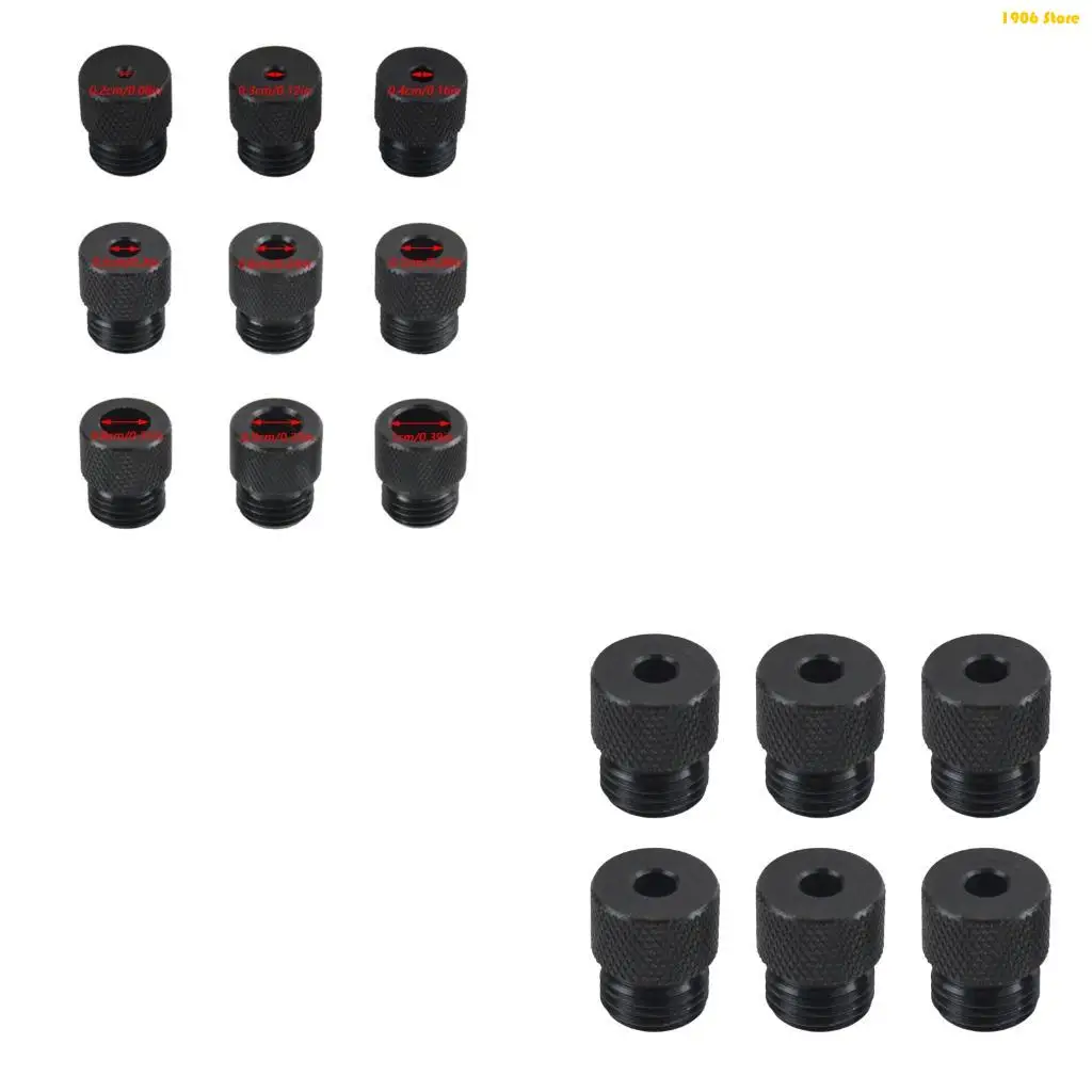 U1JB 6Pcs Industrial Grades Drill Bushings Positioning Tool For 2mm To 10mm Screw Holes In Woodworking And Metal Fabrication