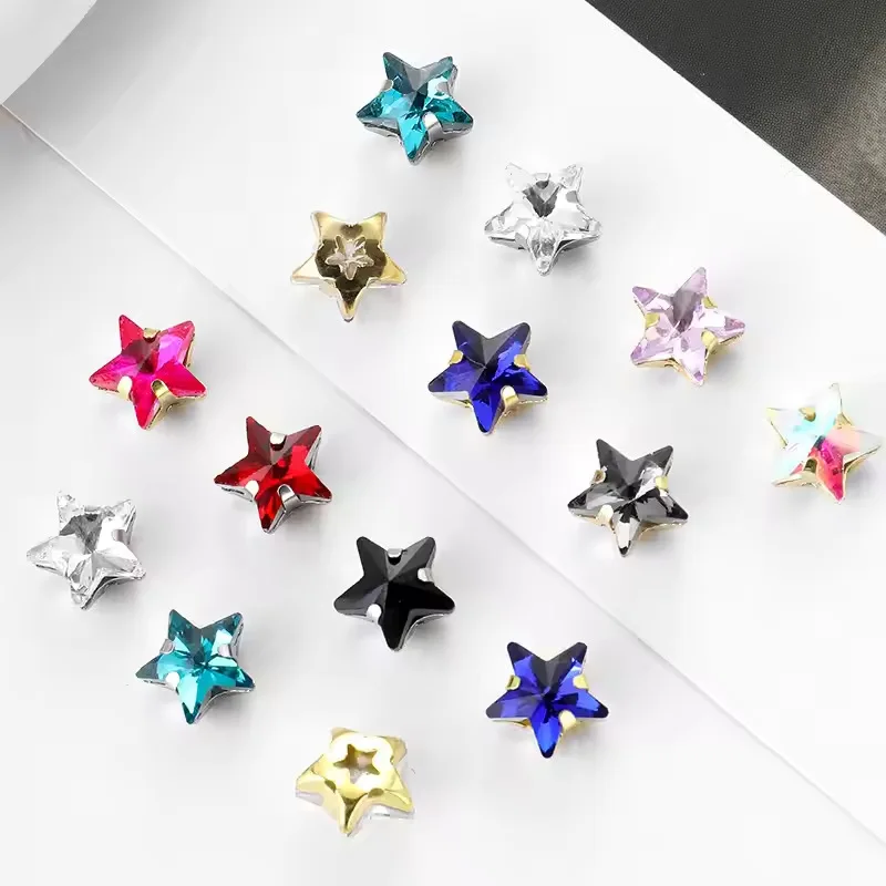 

Star Shape Sew on Rhinestones Crystal Flatback Stones for Wedding Dress Shoes DIY Crafts Clothes Sewing Jewelry Decorations