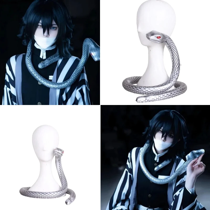 

Anime Kimetsu no Yaiba Cosplay Lguro Obanai Snake Model Role Play Props Accessories Ornaments for Men Women Theme Party