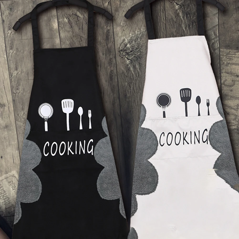 

Waterproof Greaseproof Kitchen Hanging Neck Design Home Work For Women Men Adults Japanese Style Cooking Apron Hotel
