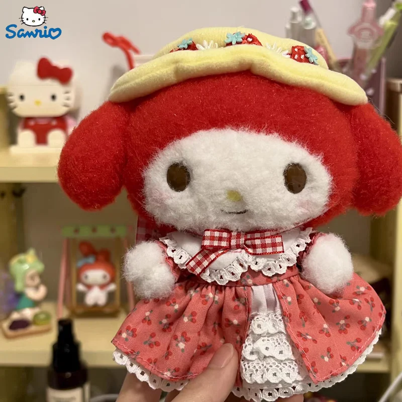 

Оригинальная плюшевая кукла аниме Sanrio My Melody на день рождения, мягкая набивная декоративная подушка Kawayi для детской комнаты, подарок на день рождения