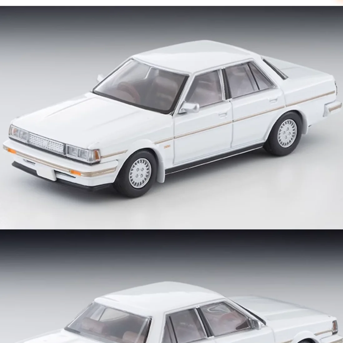 TOMICA TLV 1:64 N156c TOYOTA Cresta White Toyota, alloy die-cast static miniaturized car Tide play model, boy toy holiday gift.