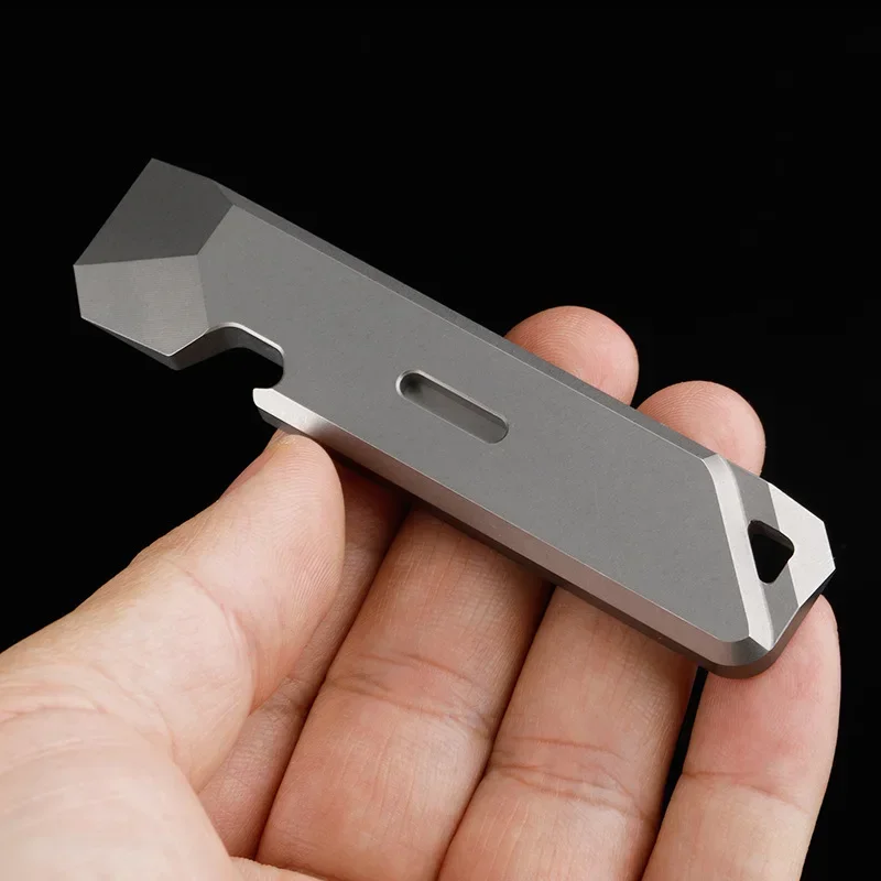 TC4 Titanium Alloy Pry Bar Mini Outdoor Survival Self-defense Cool Stick EDC Multifunctional Tool Bottle Opener